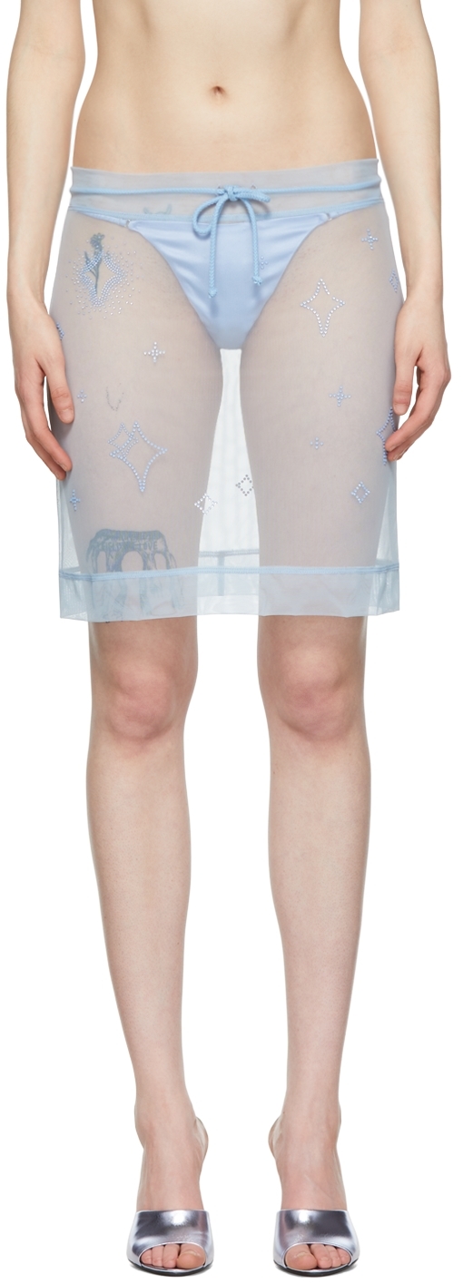 SSENSE Exclusive Blue Starbrust Mini Skirt