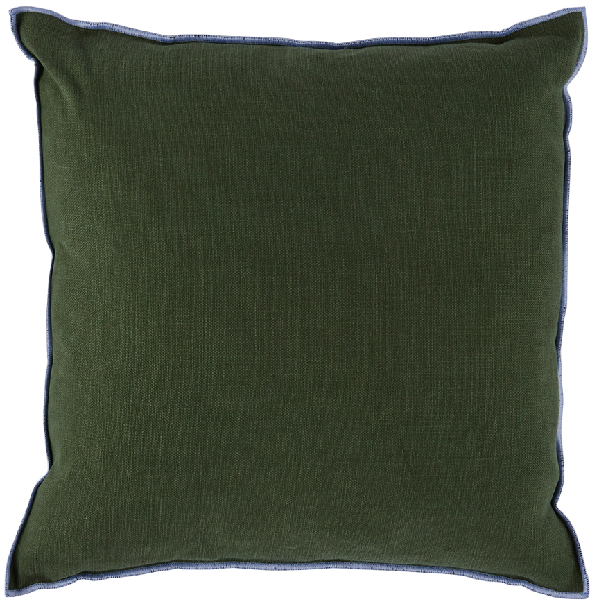 Hay Green Outline Pillow In Moss