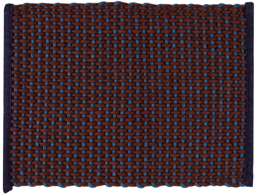 HAY BURGUNDY & BLUE DOOR MAT