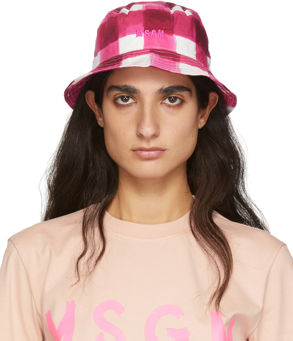 Pink Plaid Bucket Hat