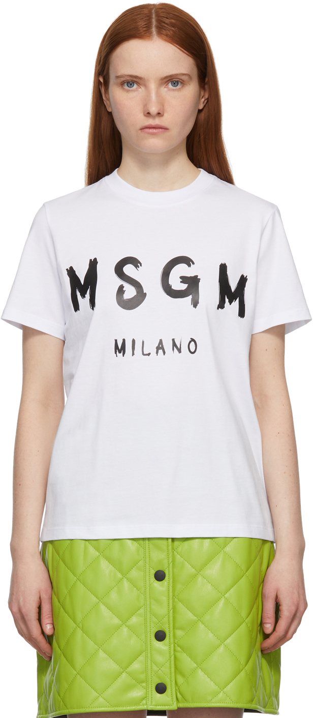 MSGM Stroke ロゴ Tシャツ