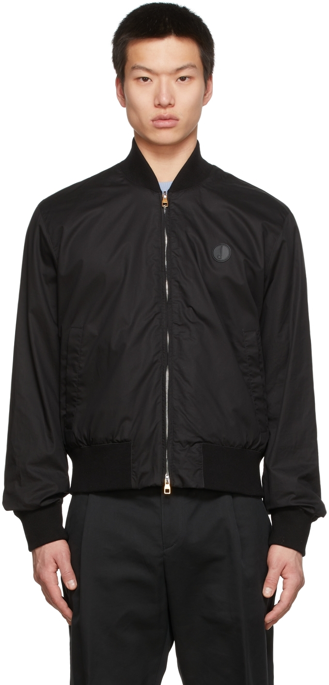 Black Ellen Carey Reversible Bomber Jacket