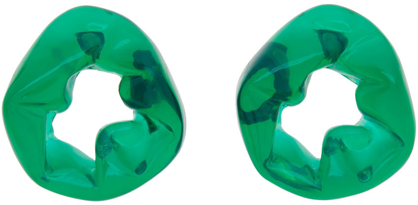 Completedworks Green Scrunch Earrings