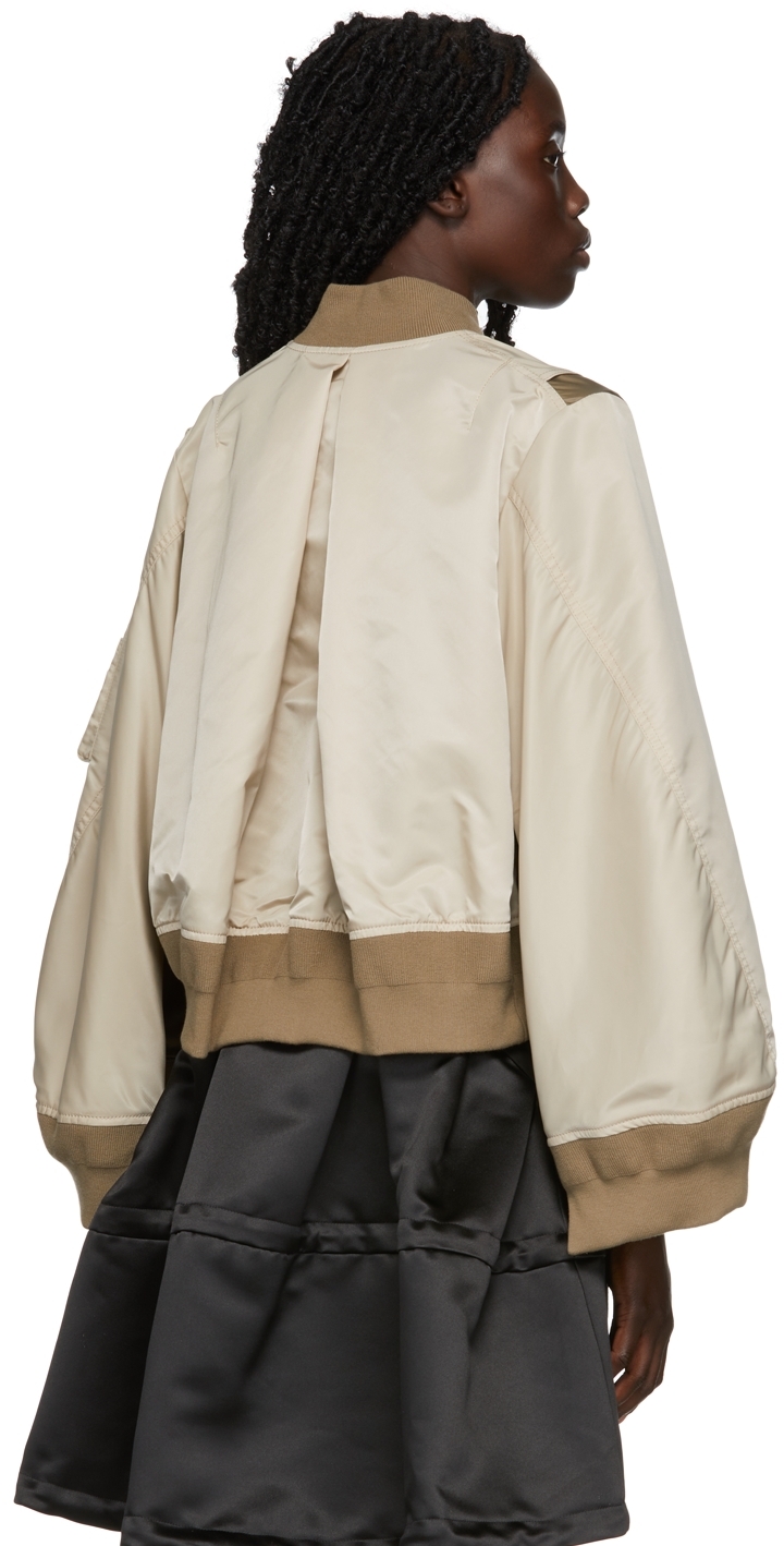 Sacai Navy & Khaki Suiting Mix Blazer | Smart Closet