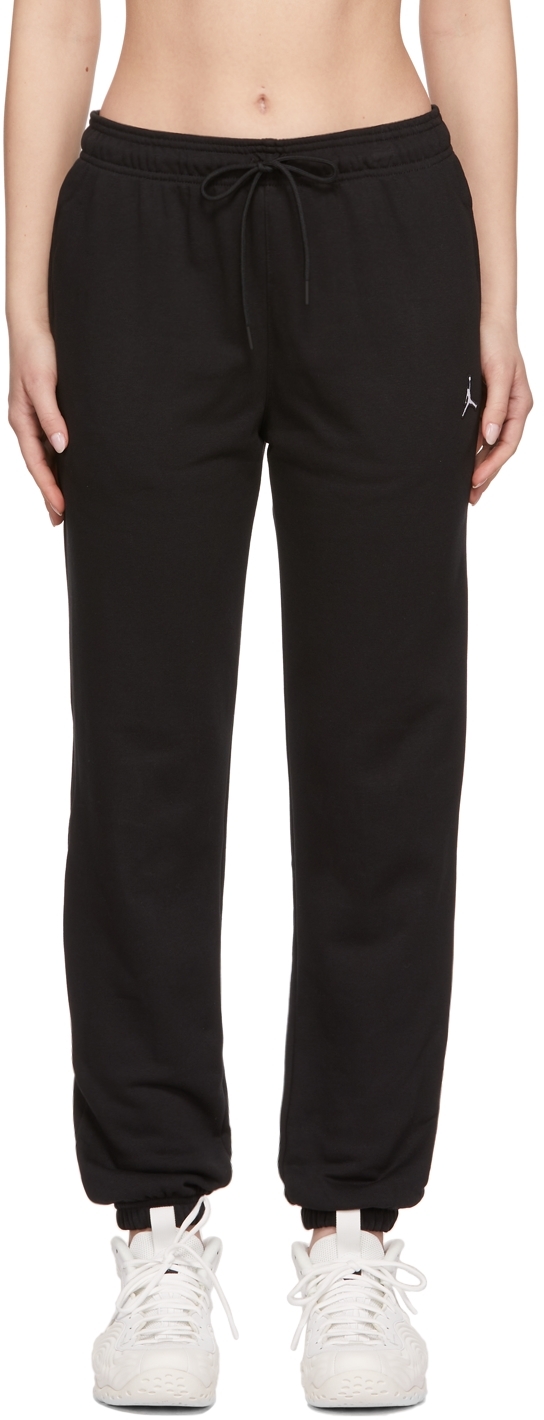 Black Essentials Fleece Lounge Pants
