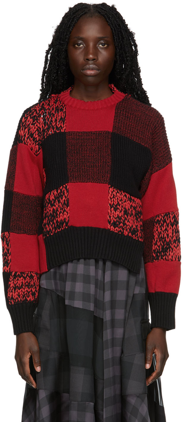 Red \u0026 Black Check Buffalo Sweater by 