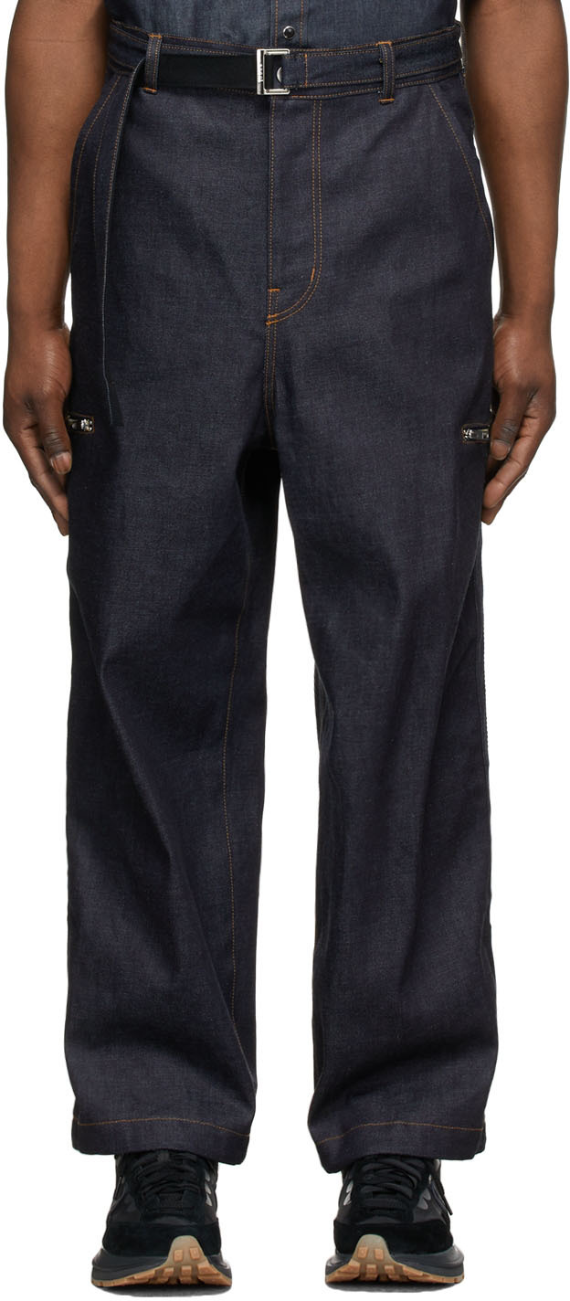 sacai】 Belted Denim / BLACK / 2