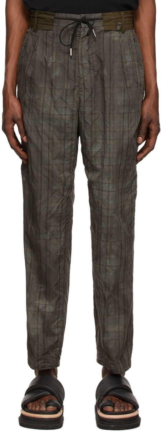 Grey Glencheck Trousers