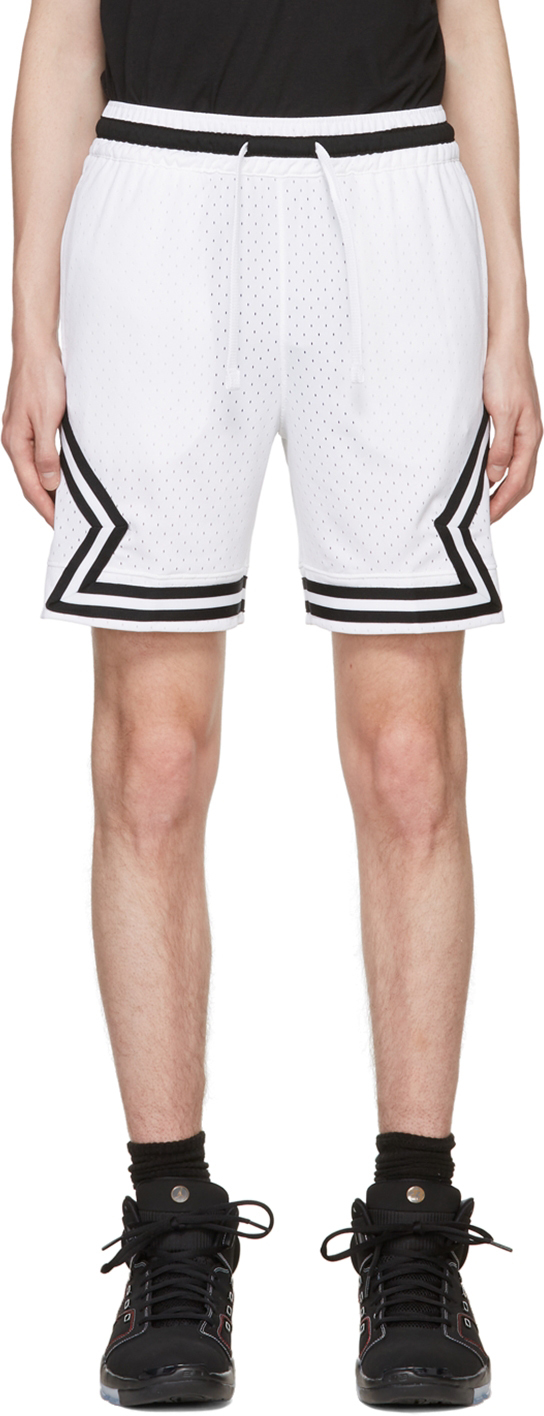 Nike Jordan White Polyester Shorts