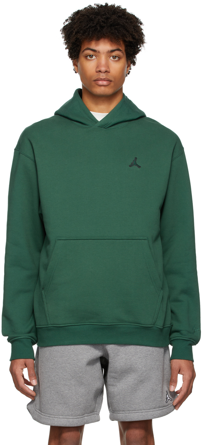 monteren Uiterlijk Praten Nike Jordan: Green Fleece Pullover Hoodie | SSENSE