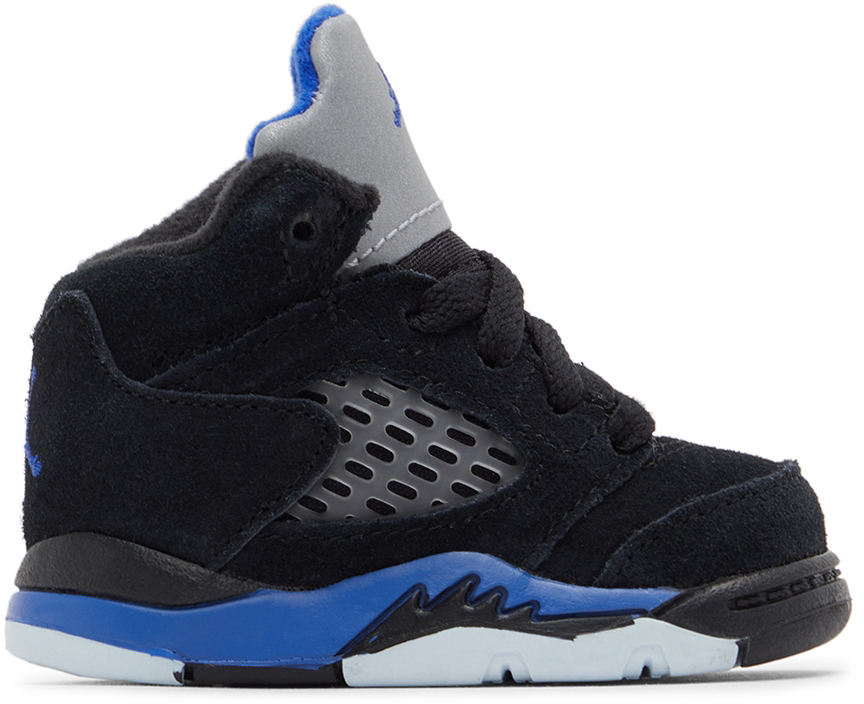 Nike Baby Black Jordan 5 Retro Ps Sneakers In Black racer Blue ref ModeSens