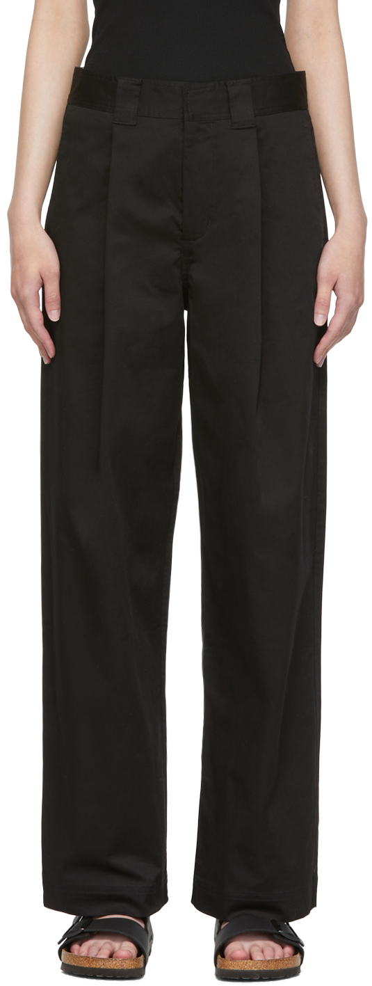 Black Full Break Trousers