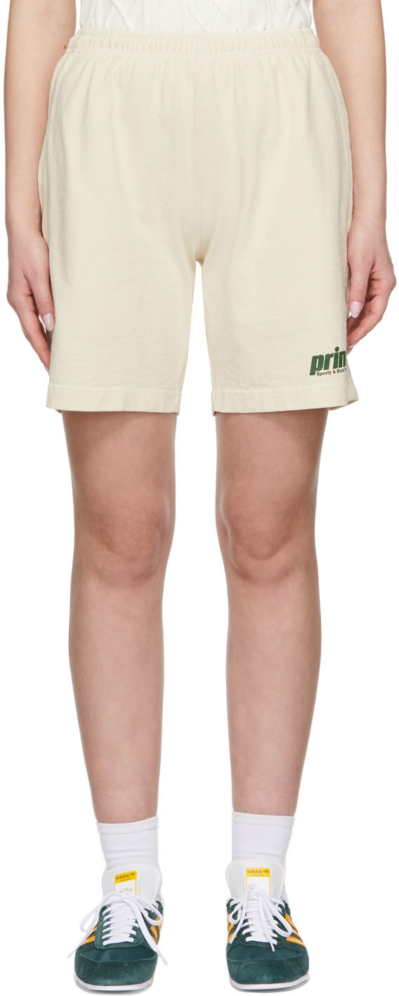 Sporty & Rich Off-White Prince Edition Sporty Gym Shorts