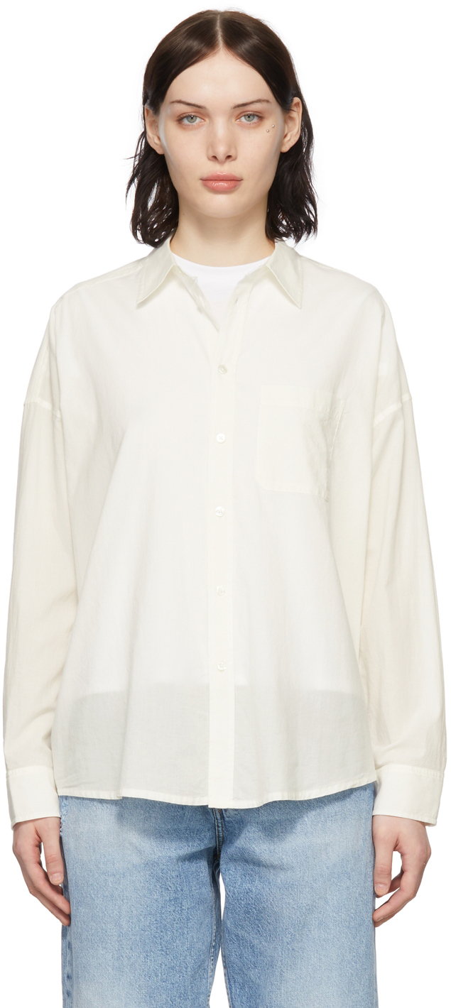 6397 Off White Cotton Shirt