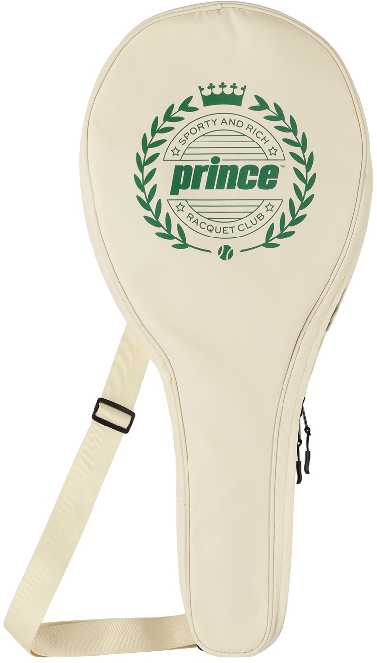 Sporty Rich Off White Prince Crest Racket Bag
