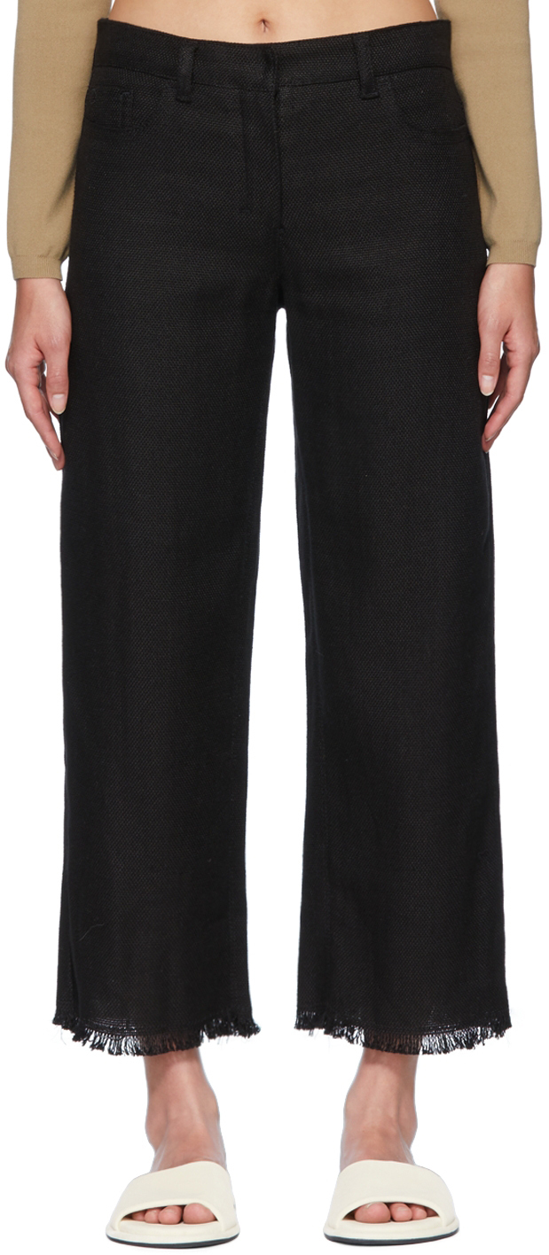 's Max Mara Black Franci Trousers In 010 Black