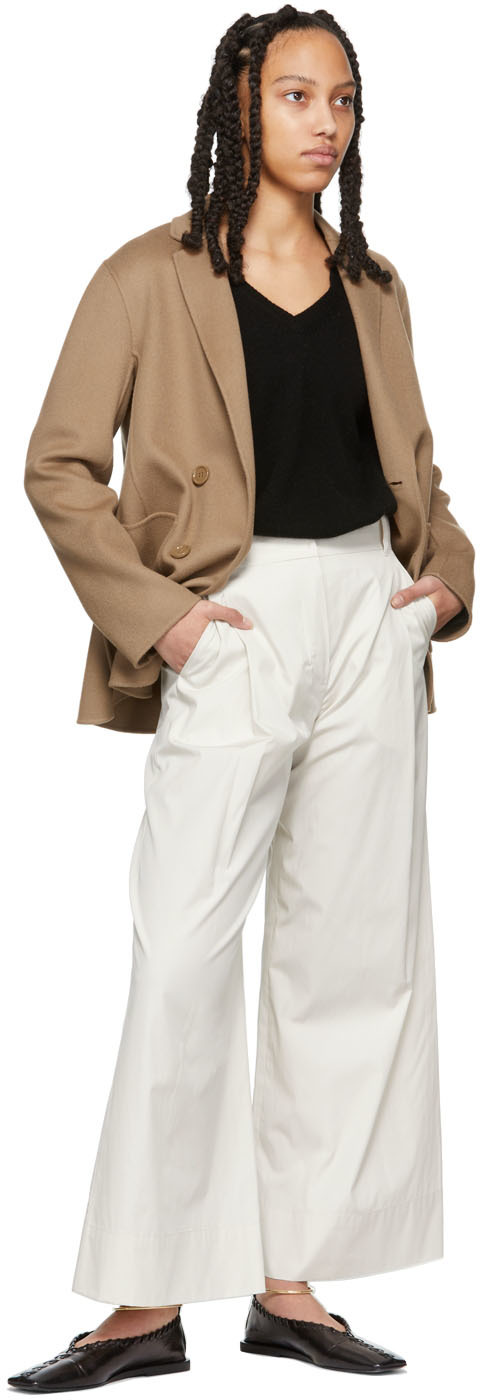 S Max Mara Off-White Zeo Trousers