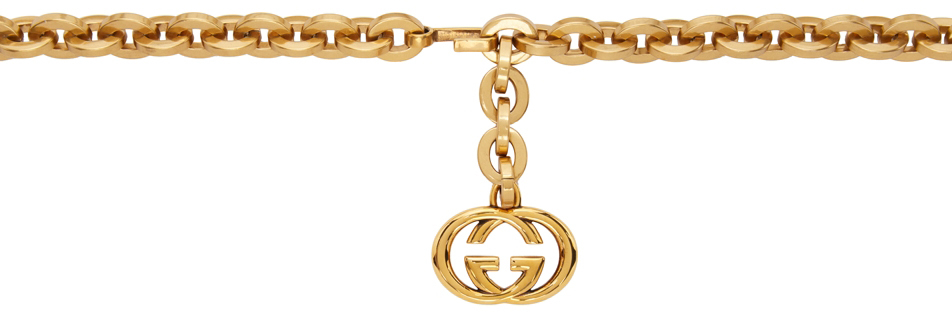Gold Interlocking G Chain Belt