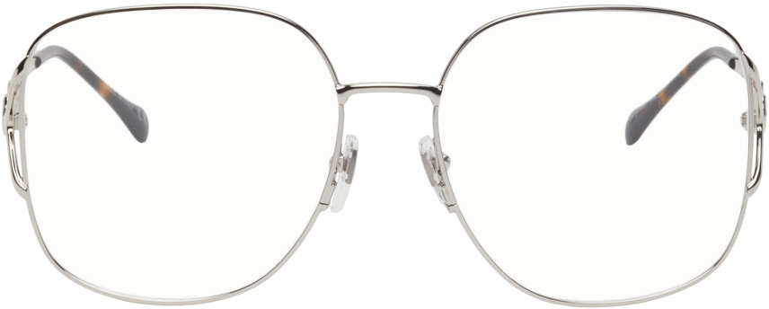 Gucci Silver Horsebit Glasses