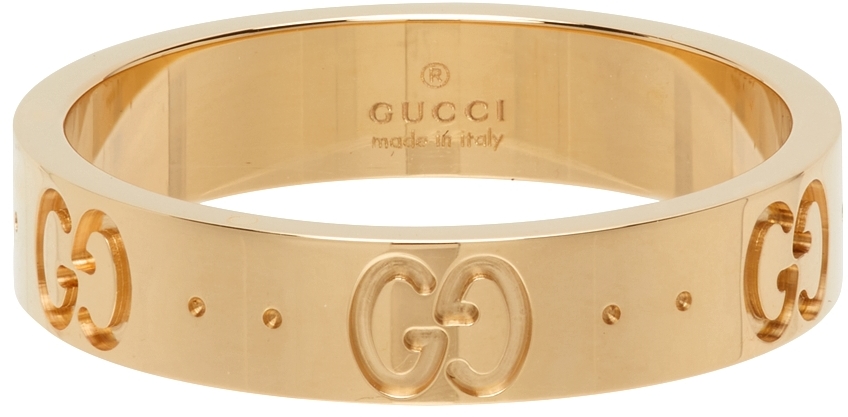 Gucci Gold Thin Icon Ring