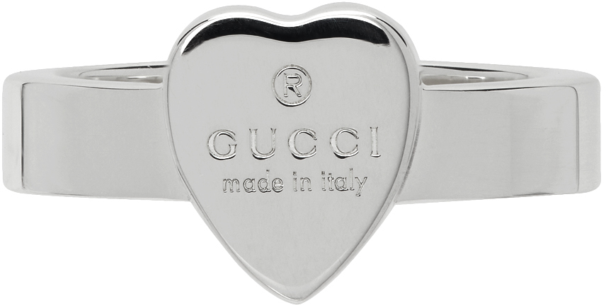 Gucci Silver Heart Ring