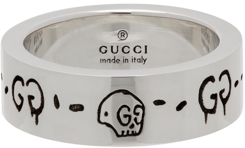Gucci Silver 'GucciGhost' Ring