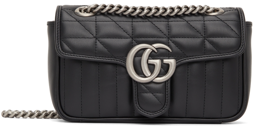 IetpShops Gibraltar - Black 'GG Marmont 2.0' shoulder bag Gucci