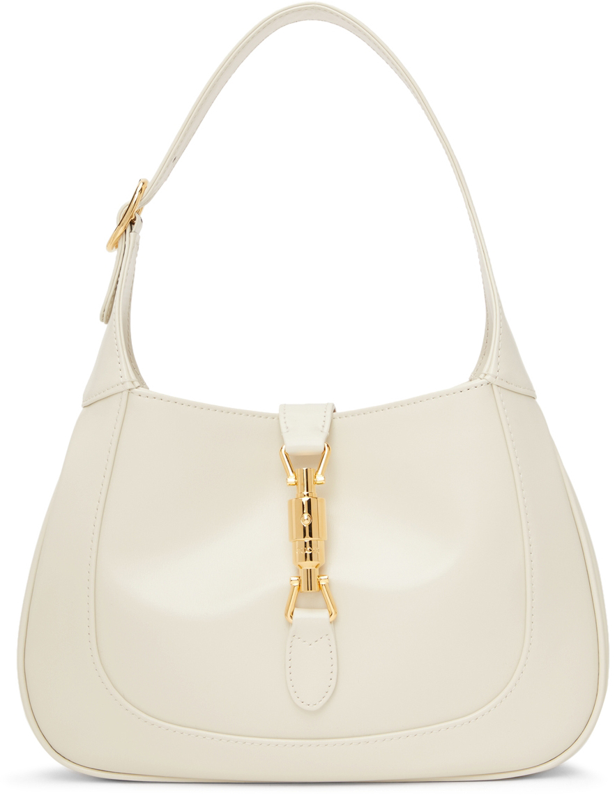 Gucci: White Small Jackie 1961 Hobo Bag | SSENSE UK