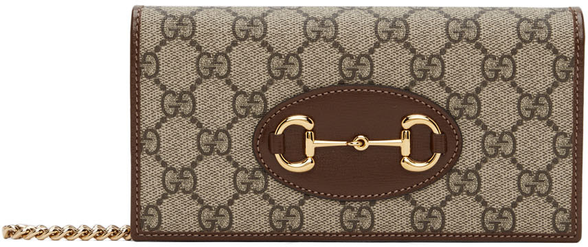 Gucci Brown GG Supreme Continental Wallet – The Closet