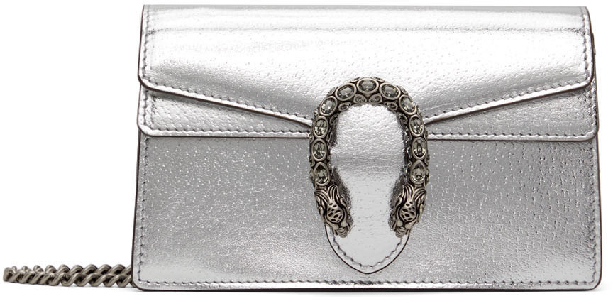 Gucci Silver Dionysus Super Mini Bag