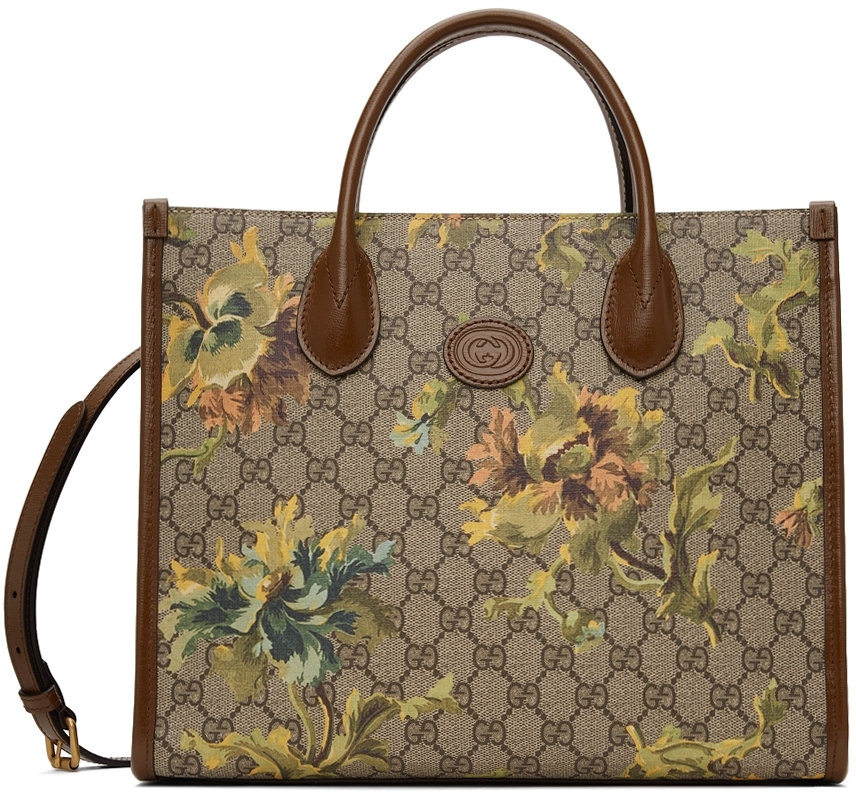 gucci print tote