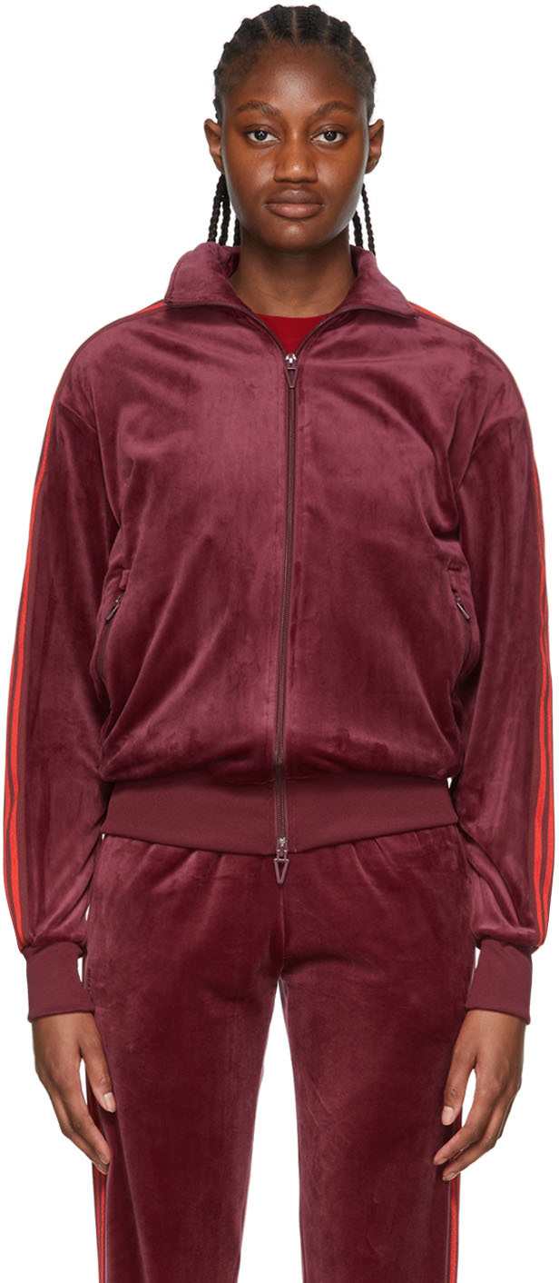 Rechtmatig blaas gat Publicatie adidas x IVY PARK: Burgundy Polyester Jacket | SSENSE