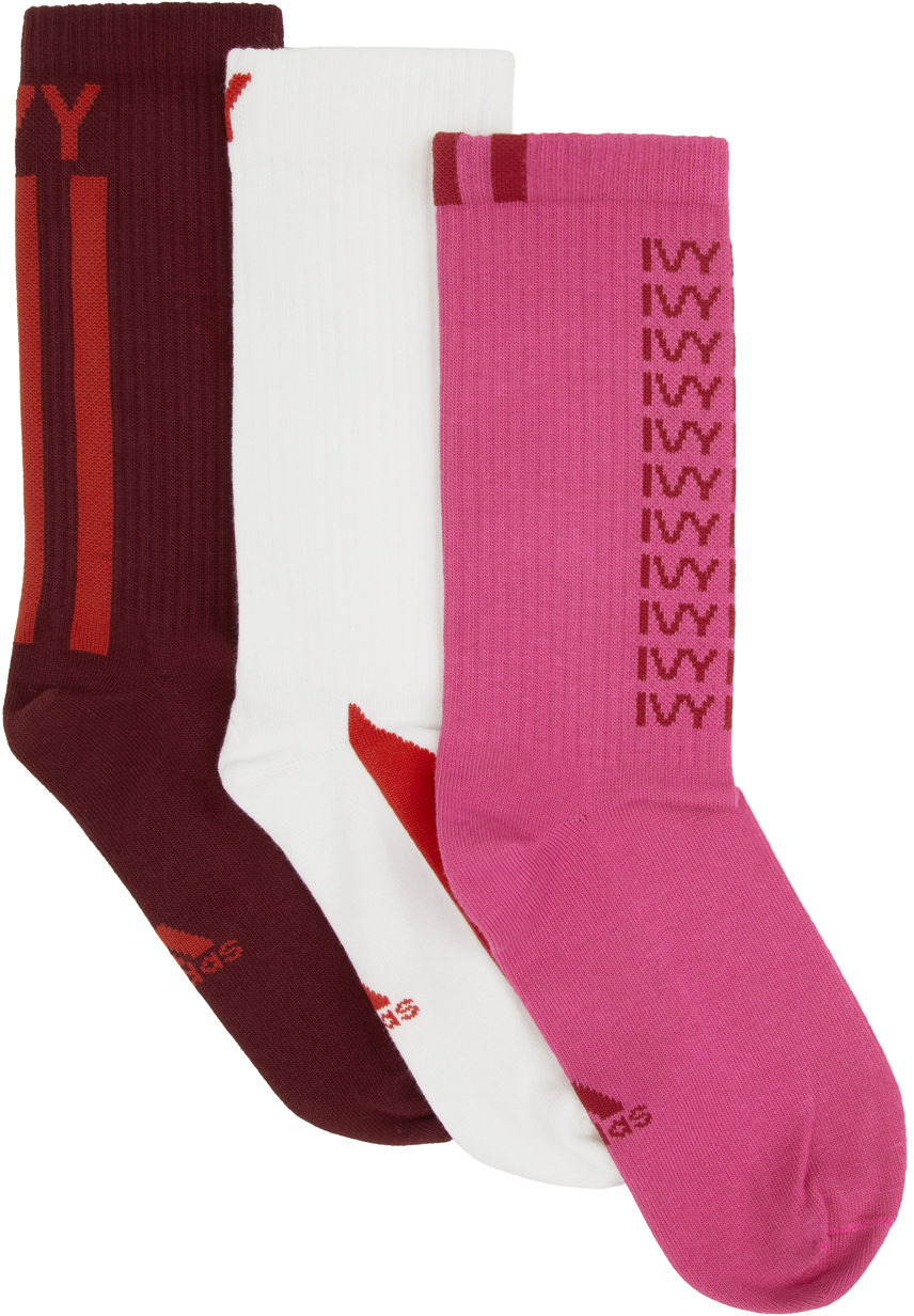 adidas x IVY PARK: Three-Pack Multicolor Logo Socks | SSENSE