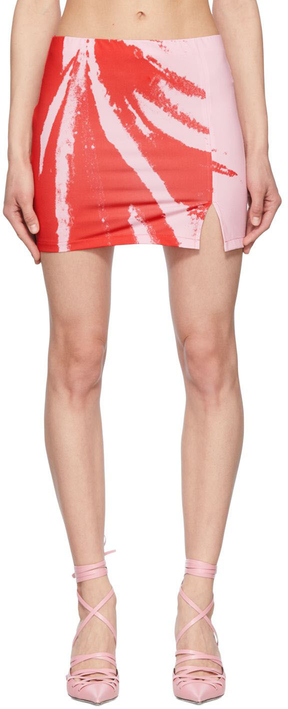 ioannes Pink Recycled Polyester Mini Skirt