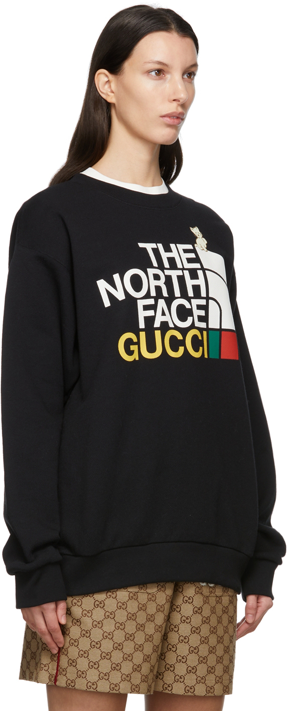 Gucci The North Face Technical Jersey Crop Top in Black