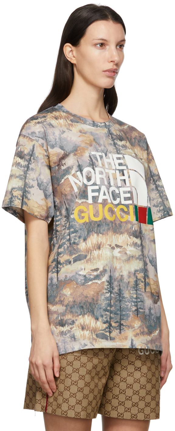 Gucci x The North Face logo-print Cotton Hoodie - Farfetch