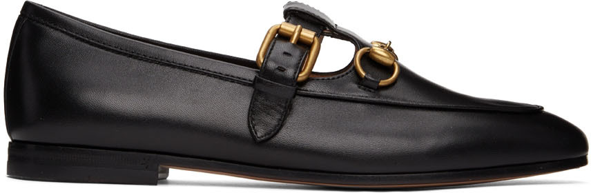Gucci Black Horsebit Baby Loafers