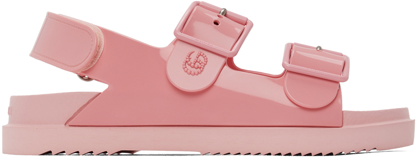 Gucci Pink Mini GG Sandals