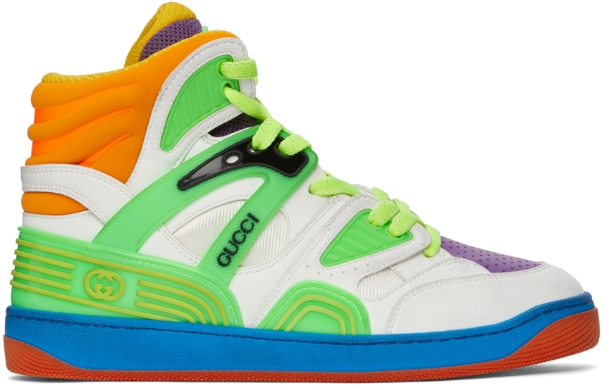 Gucci Multicolor Basket High-Top Sneakers