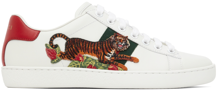 White Tiger' Ace Sneakers | SSENSE