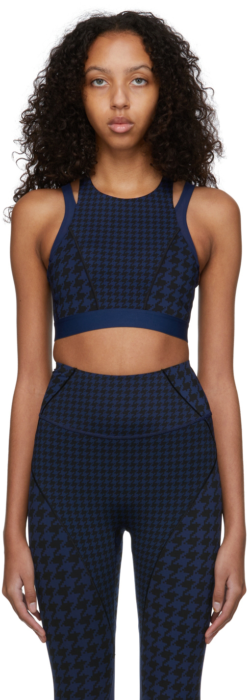 ivy park blue sports bra