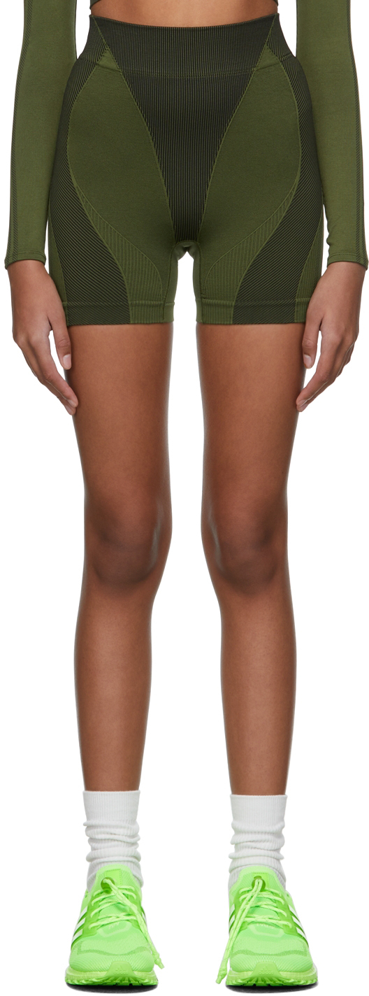x IVY PARK: Green Jersey Sport Shorts | SSENSE