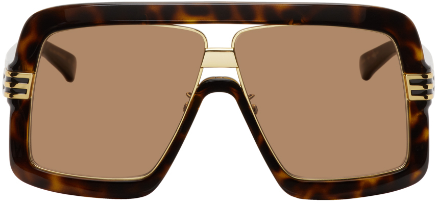 Gucci Tortoiseshell Square Sunglasses