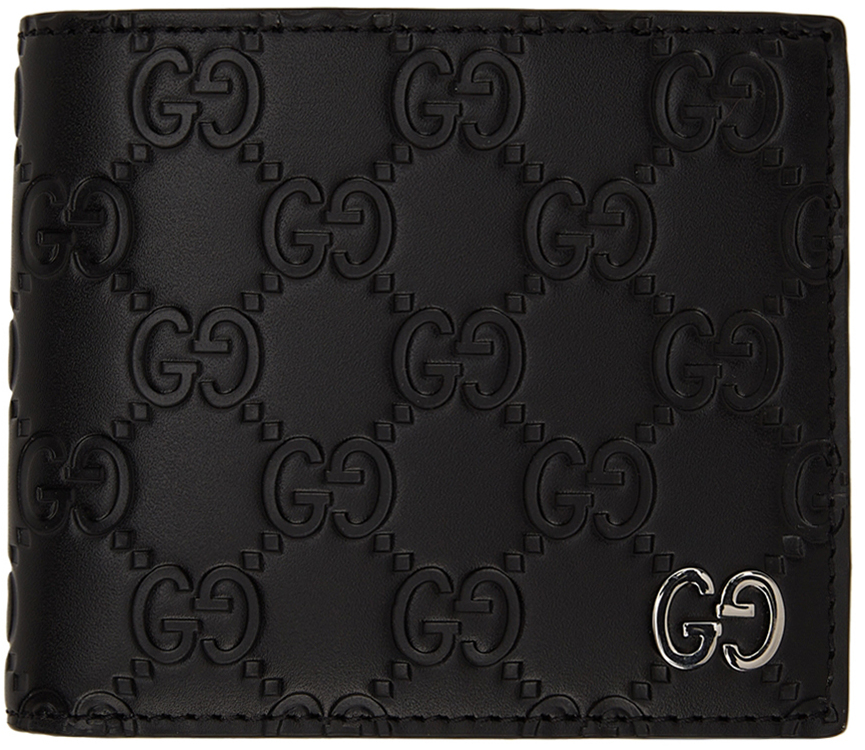 Gucci Signature Card Case, Black, GG Leather