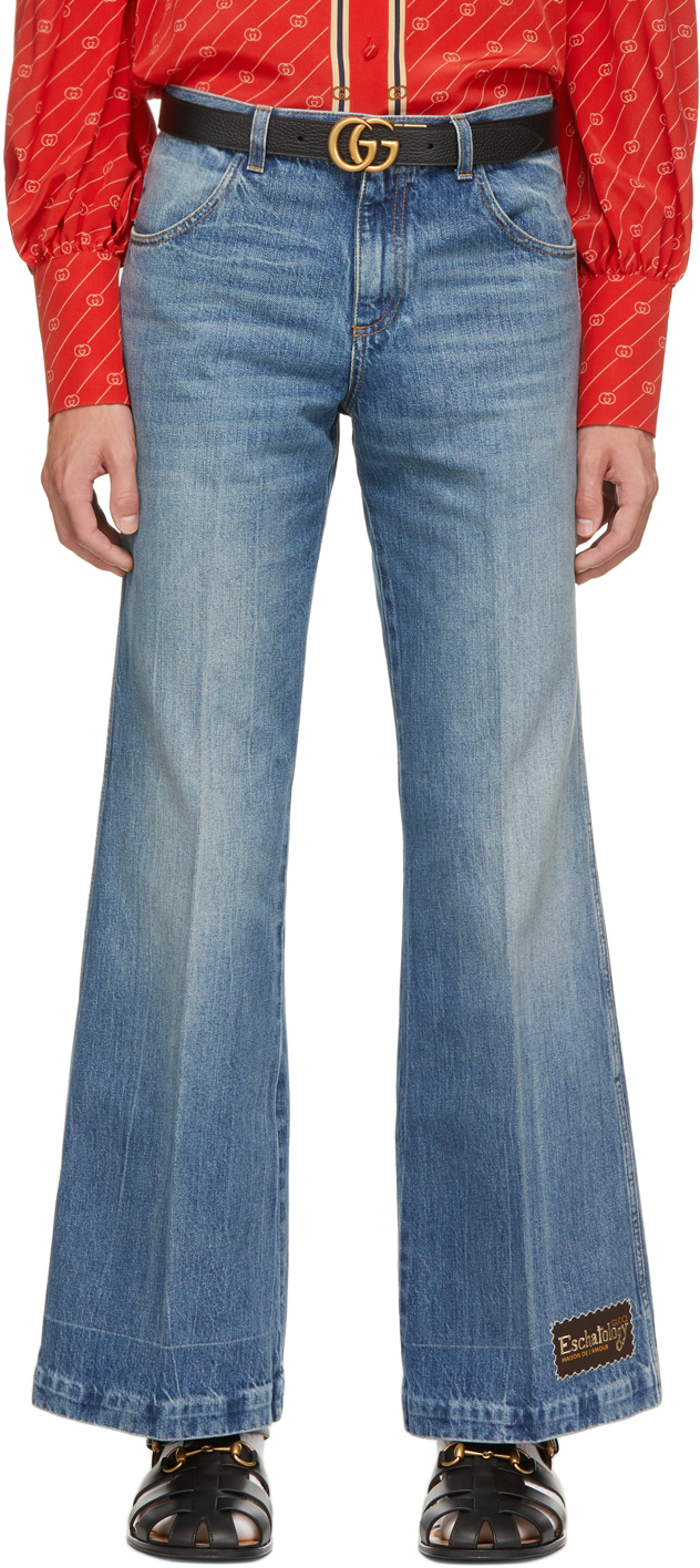 Gucci Blue Eco Stone Washed Jeans