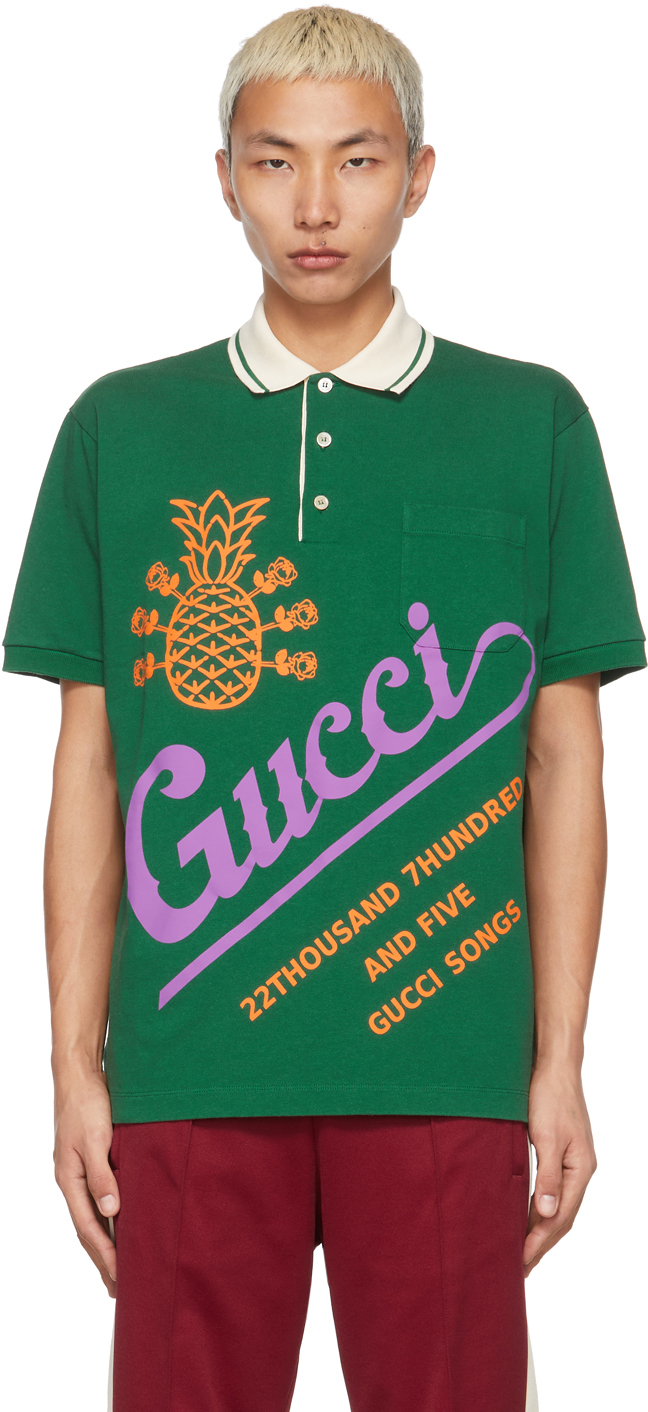 GUCCI Green Musixmatch Edition '22,705' Bowling Shirt · VERGLE
