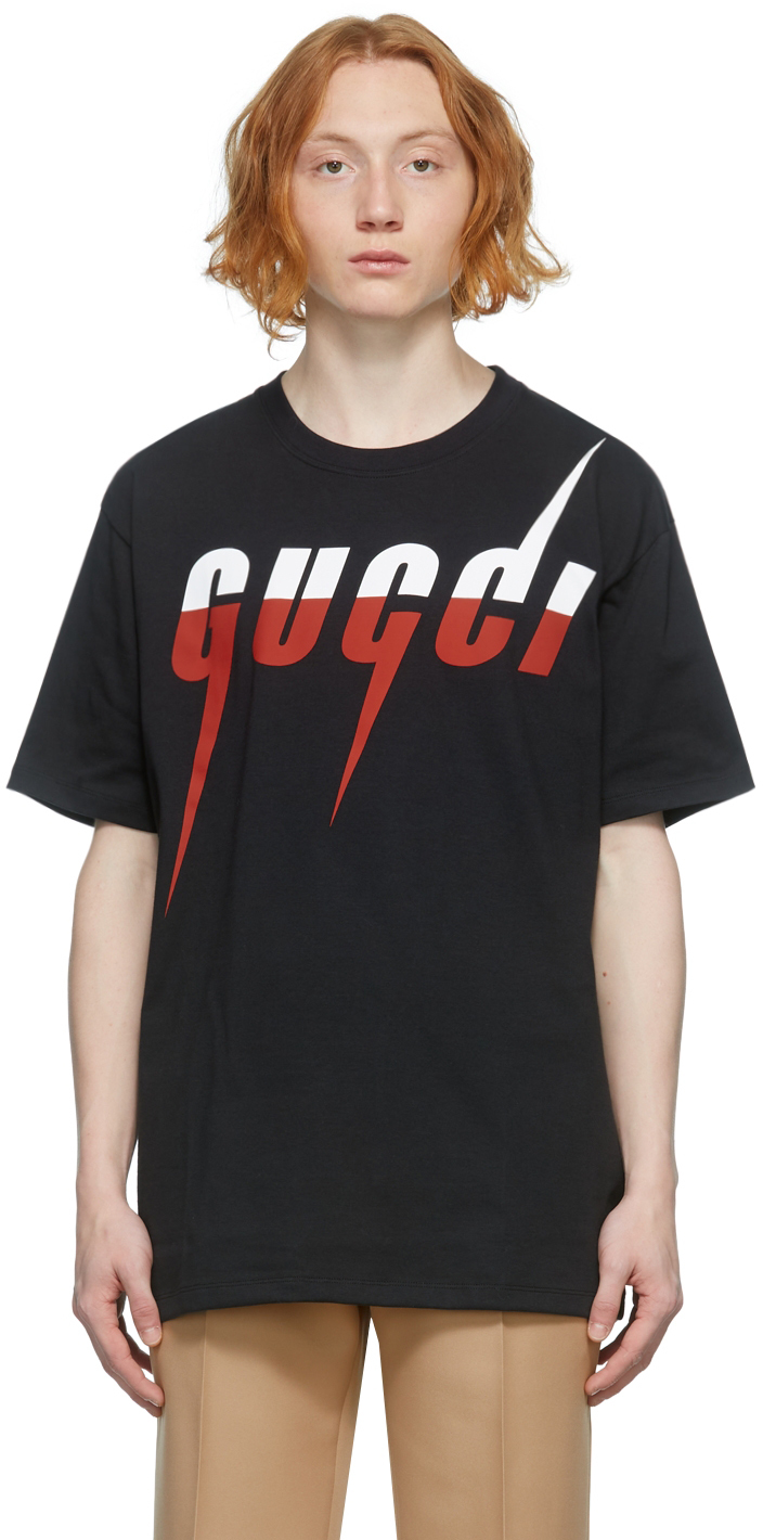 Gucci: Black Blade T-Shirt SSENSE