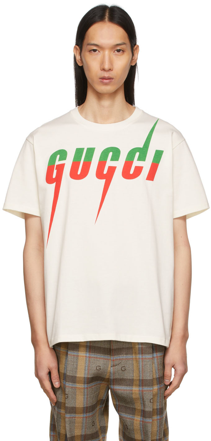 Gucci Off-White Blade Print T-Shirt