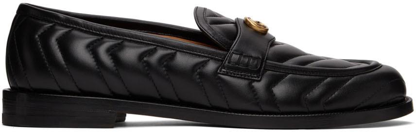 Gucci Black GG Marmont Loafers – BlackSkinny