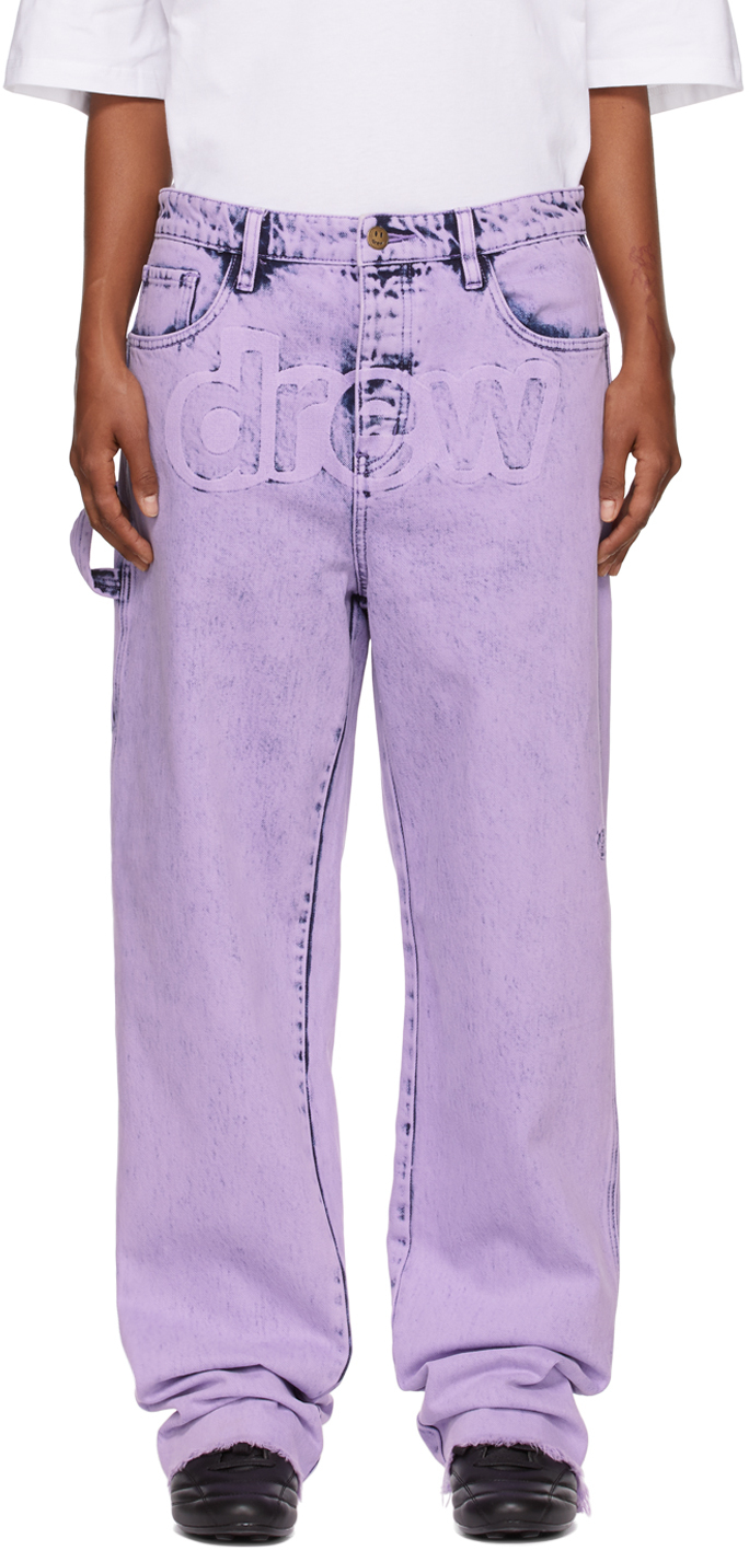 SSENSE Canada Exclusive Purple Secret Carpenter Jeans by drew